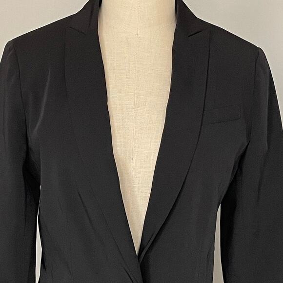 Norma Kamali Classic Single Breasted Jacket ⁦Black Blazer - Picture 4 of 10